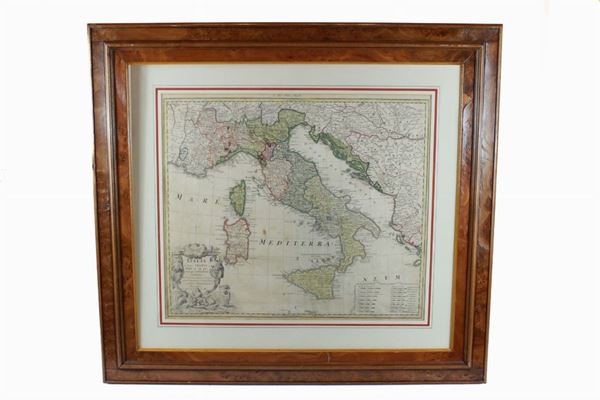 Delisle Guillaume - Italia in suos status divisa et ex prototypo dell&#39;Isliano desumta