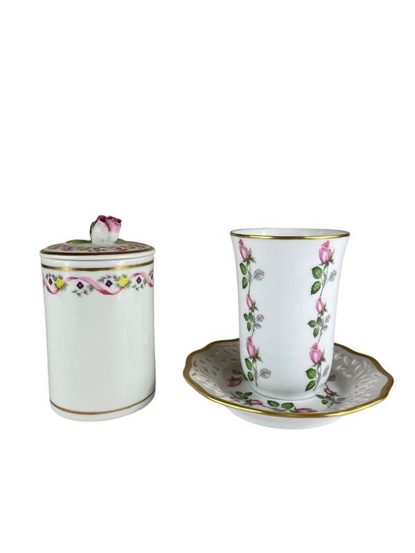 Tazza da thè con zuccheriera