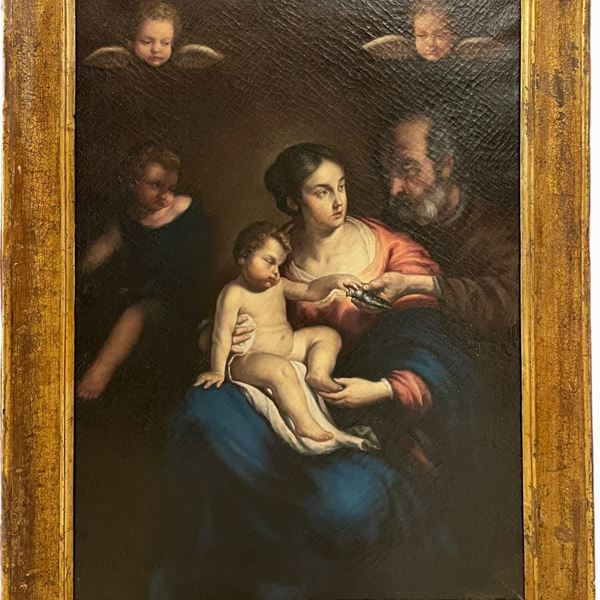 Sacra Famiglia con San Giovannino e Cherubini