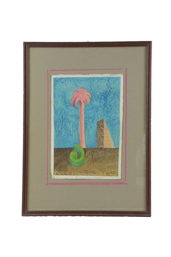 Gino Marotta - Palma con figure geometriche