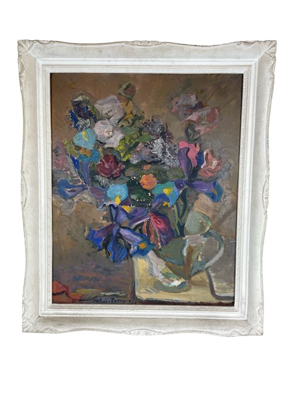 Angelo Della Torre - Natura morta con vaso di fiori