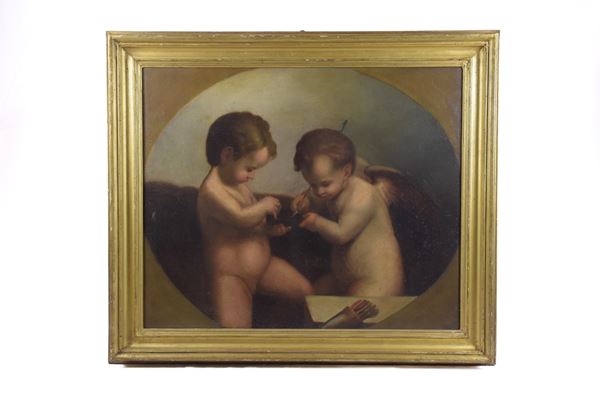 Antonio Allegri detto il Correggio (modi di) - Coppia di Putti