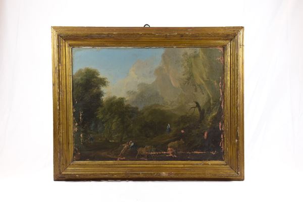Paesaggio con personaggi