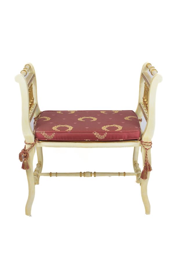 Panchetta ad una seduta  (metà XX secolo)  - Asta Asta a tempo / Brocantage natalizio - DAMS Casa d'Aste