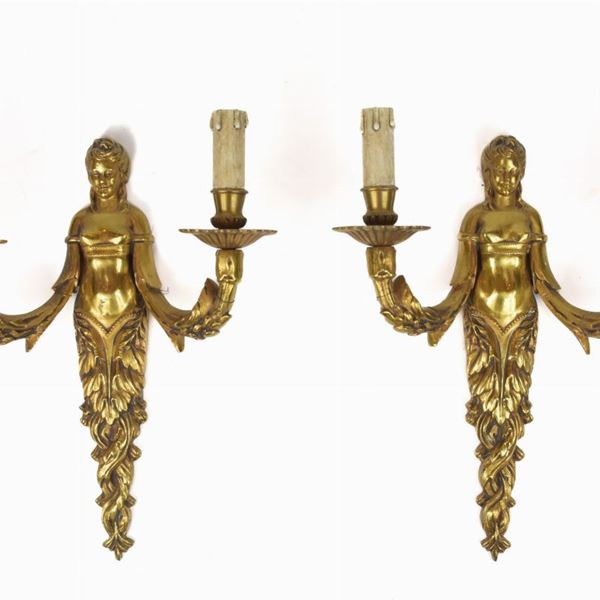 Coppia di appliques da parete