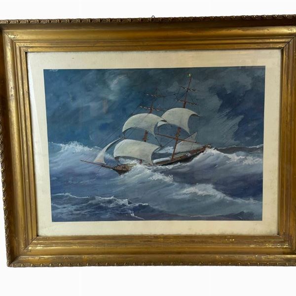 Barca in tempesta