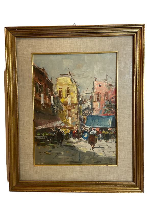 Scena di mercato  (XX secolo)  - Auction Antique and Modern Furnishings - Web Only - DAMS Casa d'Aste