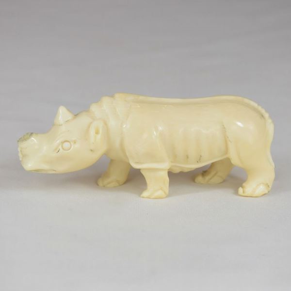 Rinoceronte  (prima metà XX secolo)  - Auction Works of art and furnitures from 15th to 20th century - DAMS Casa d'Aste