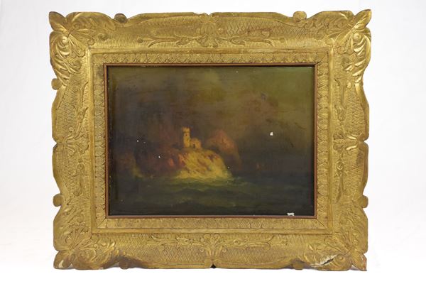 Marina con castello  (XIX secolo)  - Auction Works of art and furnitures from 15th to 20th century - DAMS Casa d'Aste