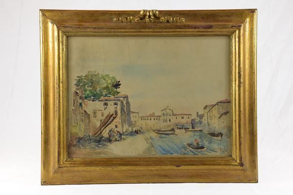 Paolo Sala - Veduta di canale veneziano