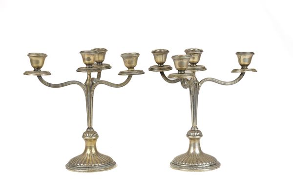 Coppia di candelieri   - Auction Works of art and furnitures from 15th to 20th century - DAMS Casa d'Aste