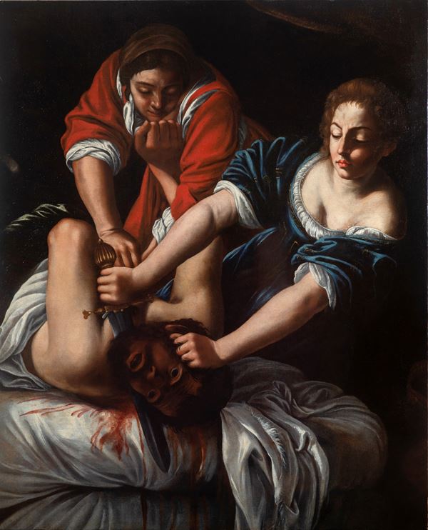 Bottega di Artemisia Gentileschi (con interventi autografi dell'artista) - Giuditta decapita Oloferne