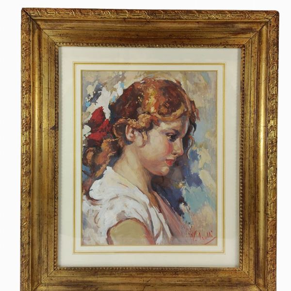 Vincenzo Irolli (a firma di) - Ritratto di fanciulla