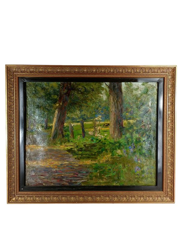 James Valentine Jelley (a firma di) - Paesaggio boschivo