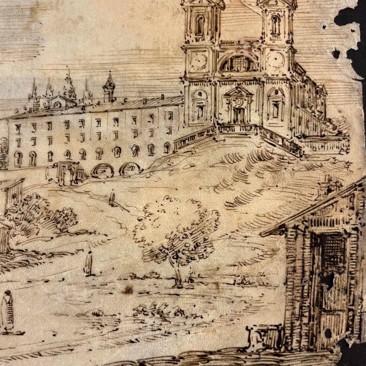 Veduta di Trinità dei Monti e del Convento dei Minimi