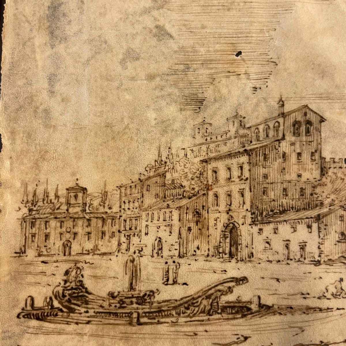 Veduta di Trinità dei Monti e del Convento dei Minimi