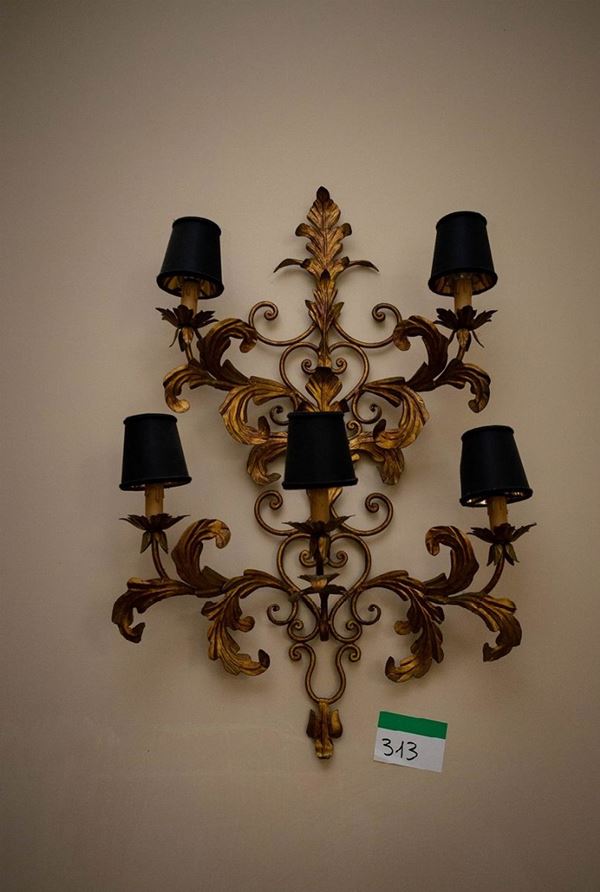 Appliques da parete a 5 luci