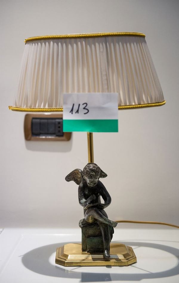 Quattro lampade d'appoggio ad una luce  (fine XX secolo)  - Asta Arredi e forniture provenienti dall'Hotel Aldrovandi Villa Borghese a Roma e altre committenze - DAMS Casa d'Aste