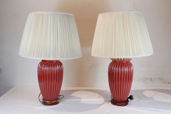 Coppia di lampade d'appoggio