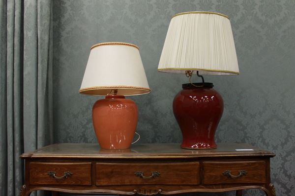 Due lampade d'appoggio