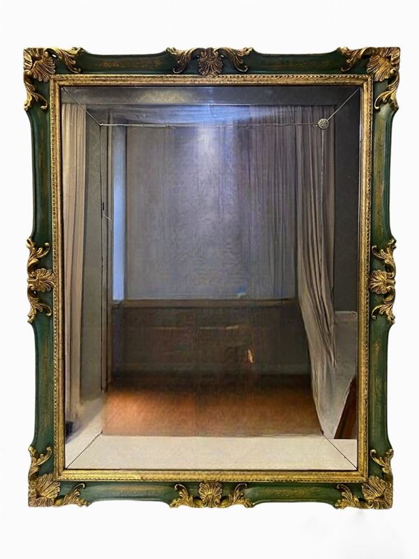 Lotto di quattro specchiere di linea Luigi XV  (fine XX secolo)  - Auction Furnishings and supplies from Hotel Aldrovandi Villa Borghese in Rome and other properties - DAMS Casa d'Aste