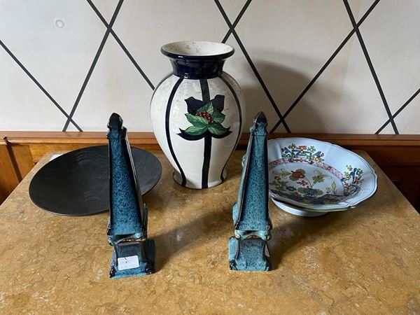 Lotto di 5 complementi d&#39;arredo