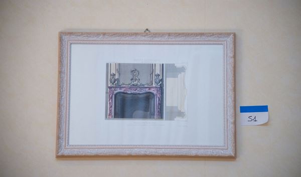 Lotto di 10 cornici con stampe  - Auction Furnishings and supplies from Hotel Aldrovandi Villa Borghese in Rome and other properties - DAMS Casa d'Aste