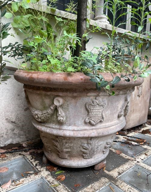 Coppia di vasi in terracotta rotondi - Antica Fornace Berti e Figli