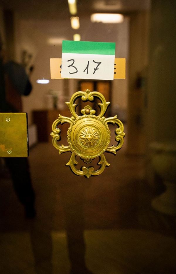 Lotto di 2 coppie di maniglie in bronzo