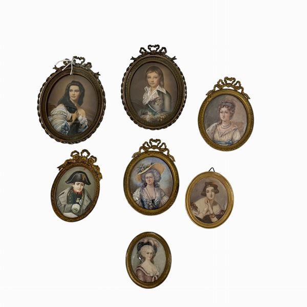 Lotto di 7 miniature