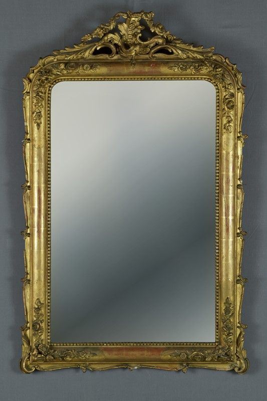 Specchiera in legno dorato