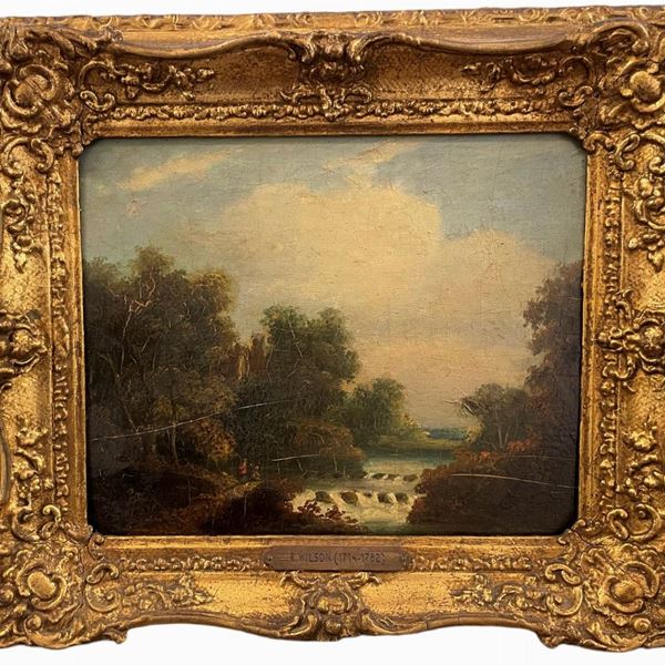 Richard  Wilson (Attr. a) - Paesaggio con personaggi
