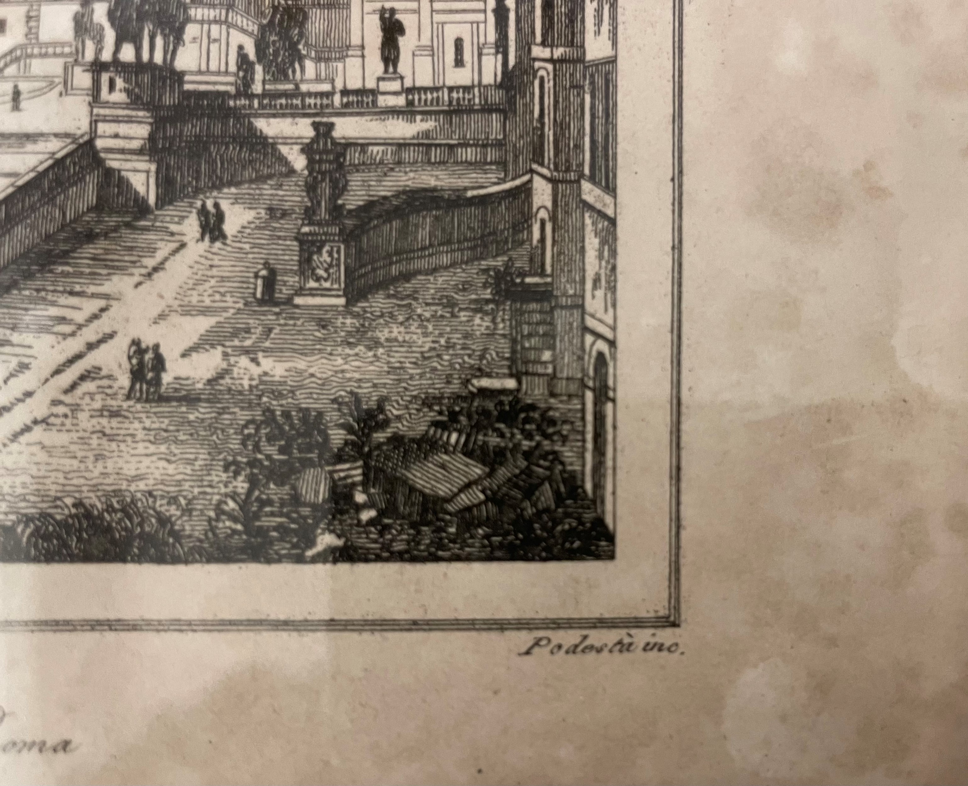 Scala del Campidoglio a Roma; Temple De la Sybille À Tivoli; Restes Du Forum De Nerva