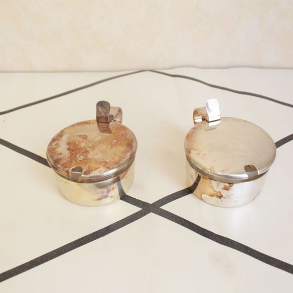 Set di 8 formaggiere Broggi inox 18/10  - Auction Furnishings, design and decorations from Hotel Aldrovandi Villa Borghese and other properties-Part 2 - DAMS Casa d'Aste