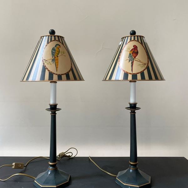 Coppia di lampade d'appoggio