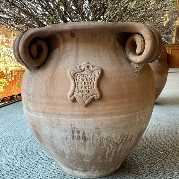 Coppia di vasi in terracotta - Antica Fornace Berti e Figli