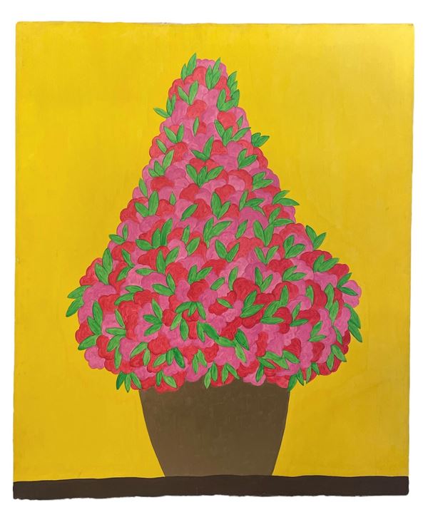 Nora Nicoletti : Azalea  (2000)  - Acrilico su tela - Asta Asta a tempo / Brocantage natalizio - DAMS Casa d'Aste