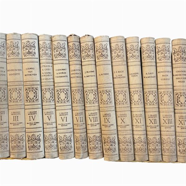 Raccolta di 15 vinili "I grandi musicisti"