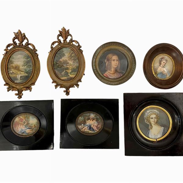Lotto di 7 miniature