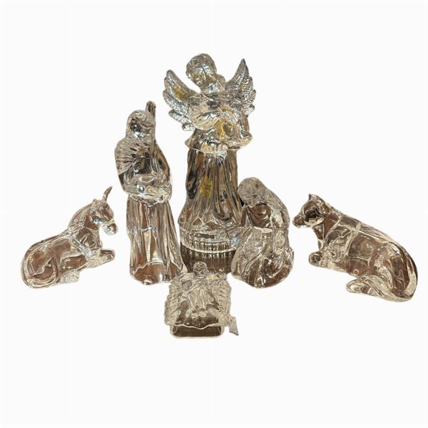 Presepe in cristallo  (seconda metà del XX secolo)  - Auction Arredamenti provenienti da un celebre architetto romano - DAMS Casa d'Aste