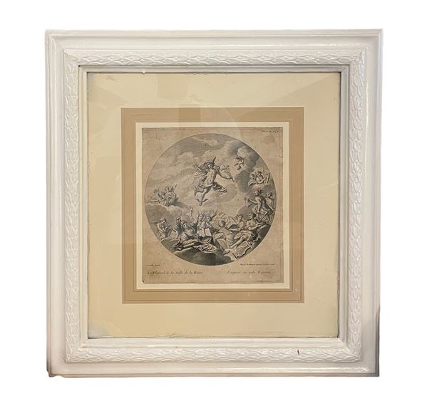 Charles Nicolas Cochin - Le plafond de la Salle de la Reine
