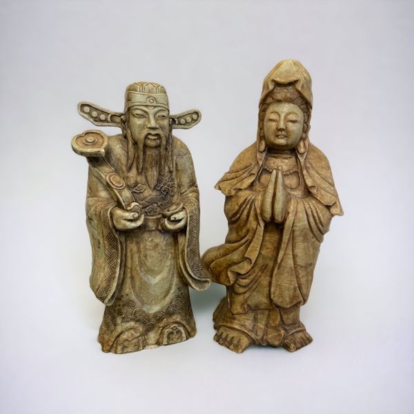Coppia di figure orientali
