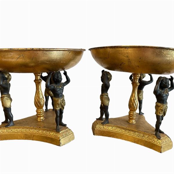Coppia di alzatine  (metà XX secolo)  - Asta Arredamenti provenienti dalla dimora di un celebre architetto romano - Asta a tempo - DAMS Casa d'Aste
