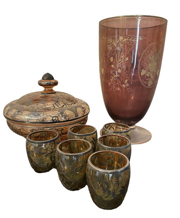 Miscellanea di vetri  (XX sec.)  - Auction Timed auction / Christmas brocantage - DAMS Casa d'Aste