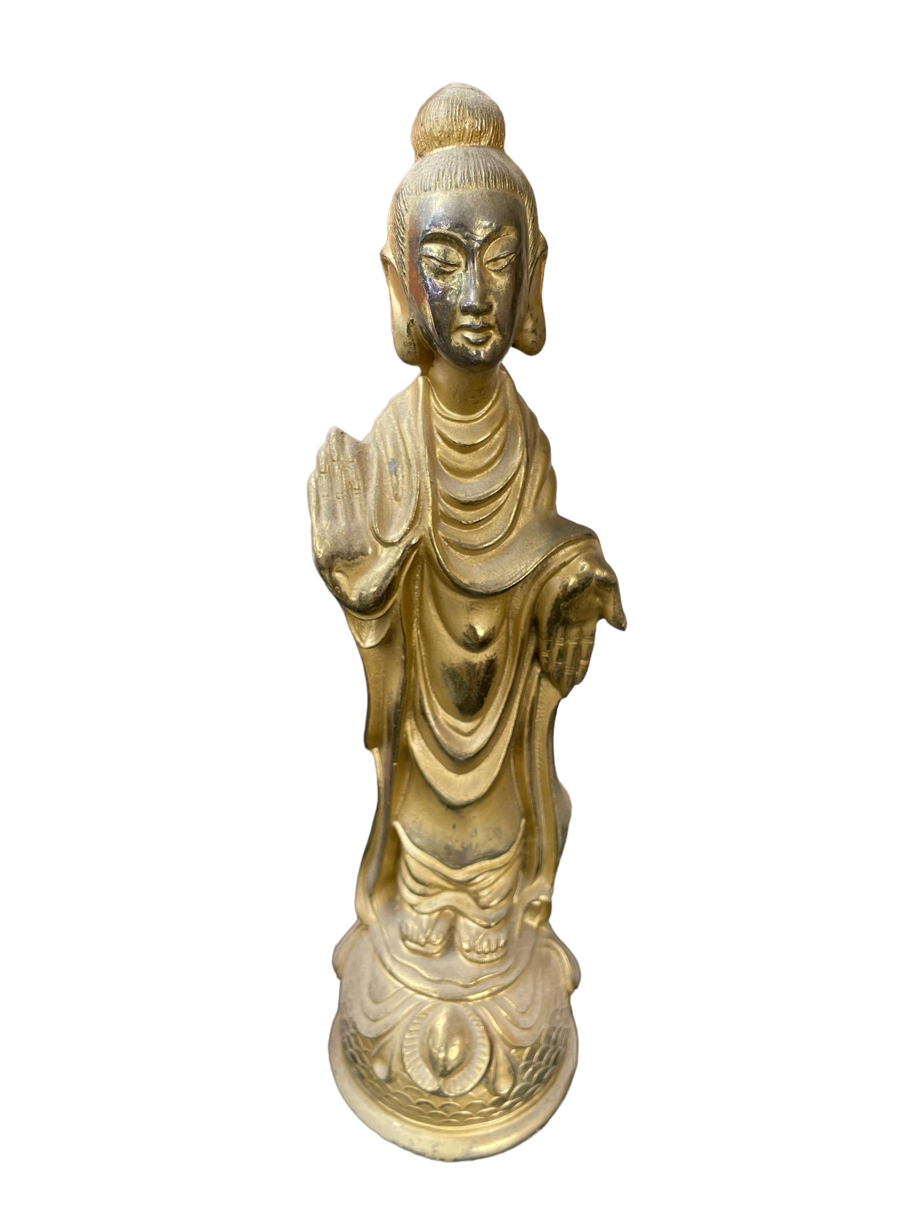 Due Sculture in Bronzo Dorato