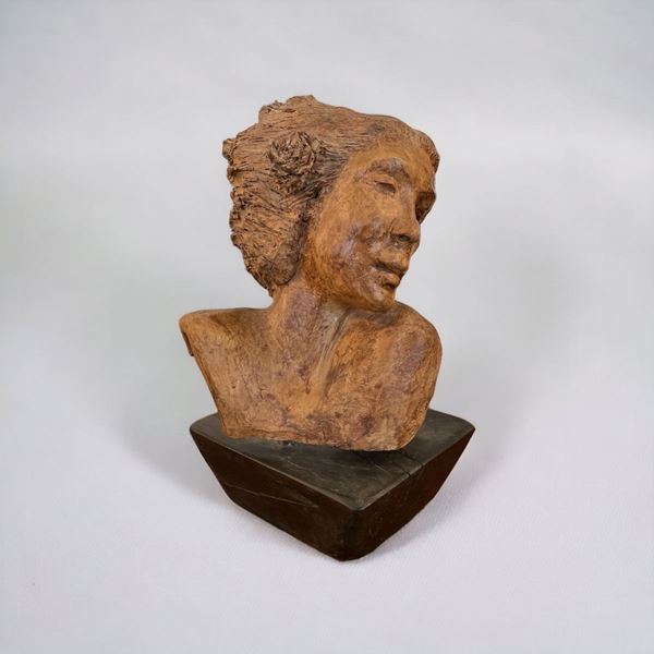 Nino Mandrici - Scultura in terracotta dipinta