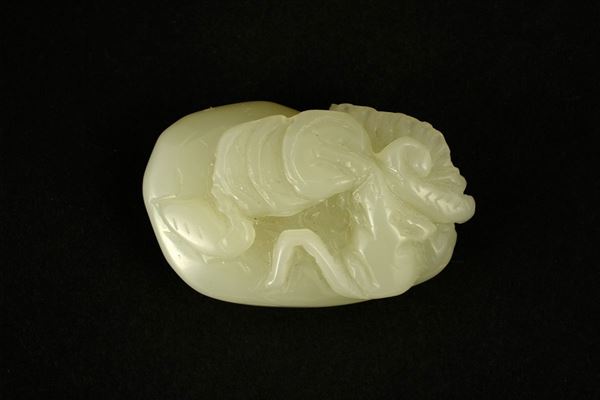 Scultura in giada Celadon