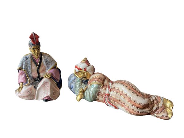 Edoardo Tasca - Coppia di sculture in stile orientale