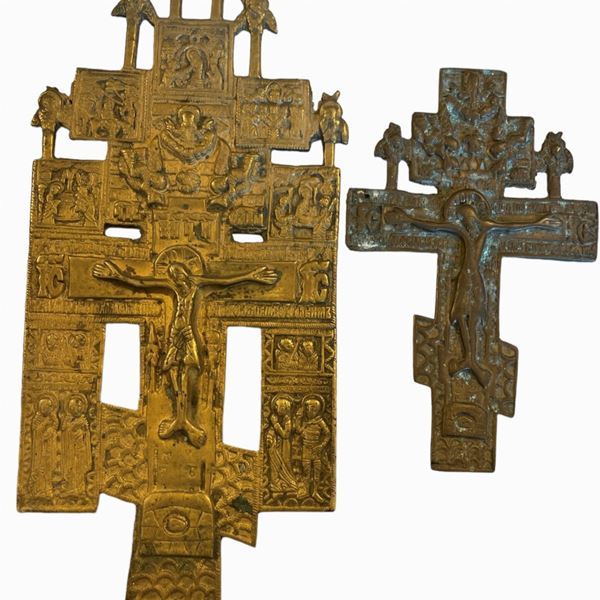 Coppia di crocifissi devozionali