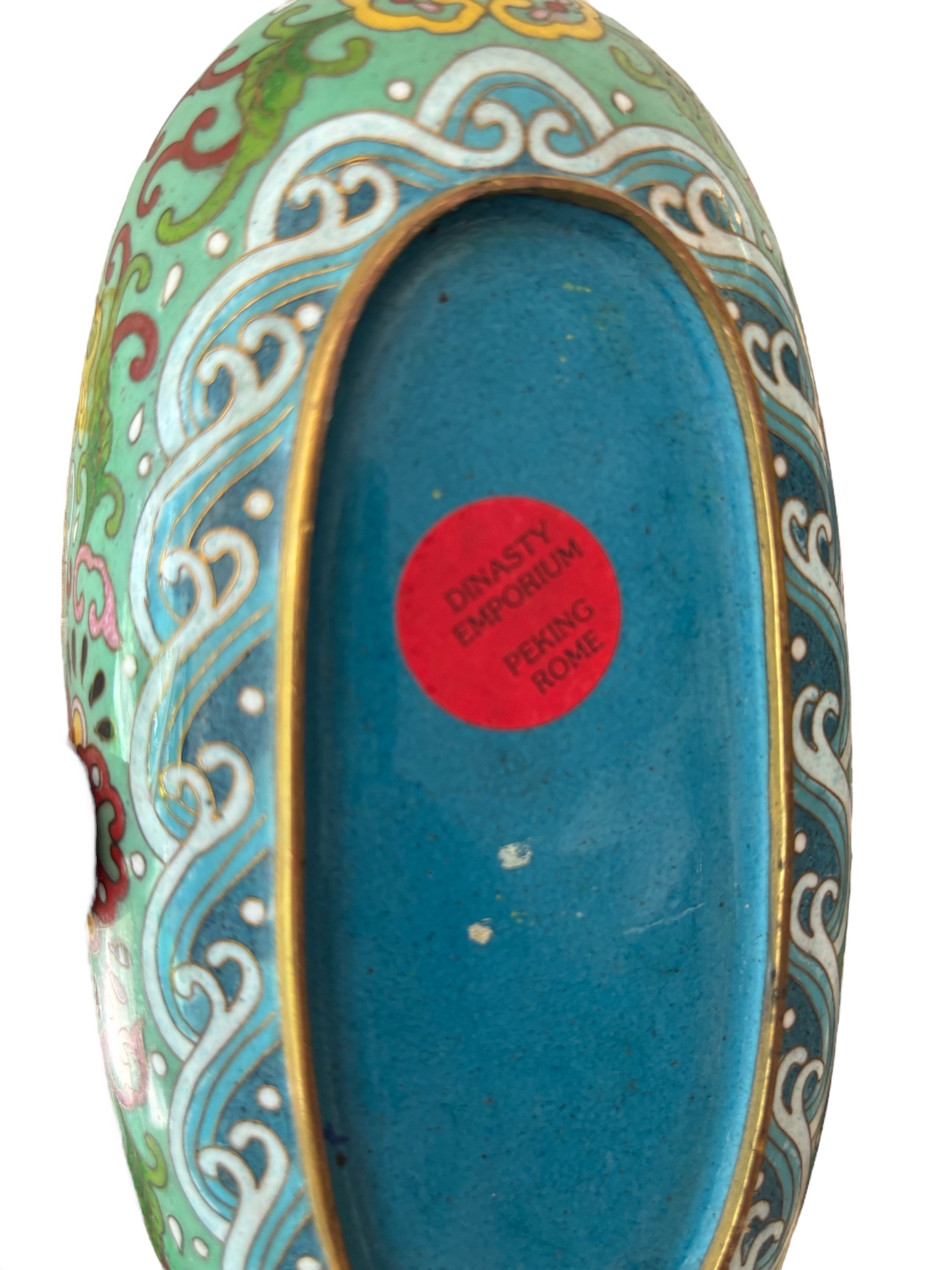Coppia di Scatole in Metallo Cloisonné
